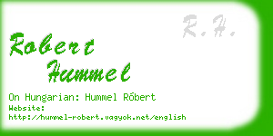 robert hummel business card